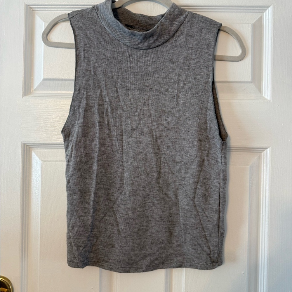 Zara Heather Gray Muscle Tee